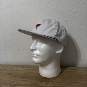 Birddogs White Hat Pink Logo‎ Baseball Flat Bill Cap Snap Back Adjustable OSFM